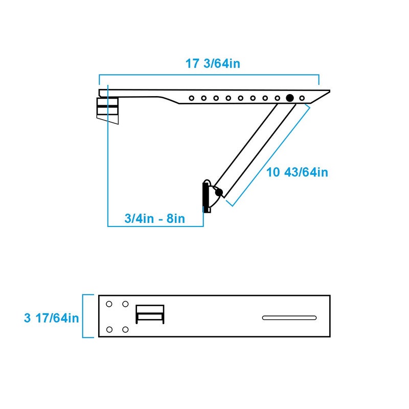 Air Jade Window Air Conditioner Bracket, Up to 160 lbs, Designed to Fit 7,000 to 22,000 BTU Sized Units, Heavy Duty Universal AC Support Brackets (L) - Image 2